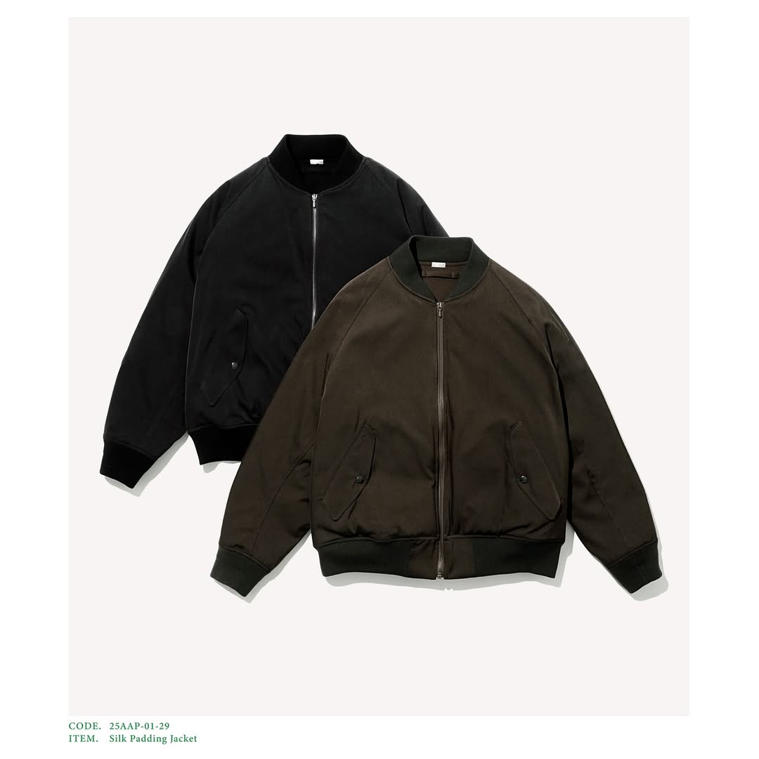 A.PRESSE 25AW Silk Padding Jacket